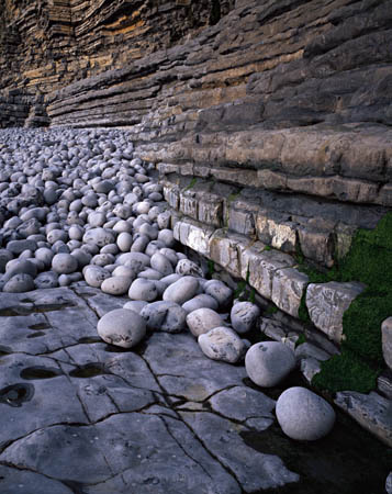 Rocks and cliff, Nash Point